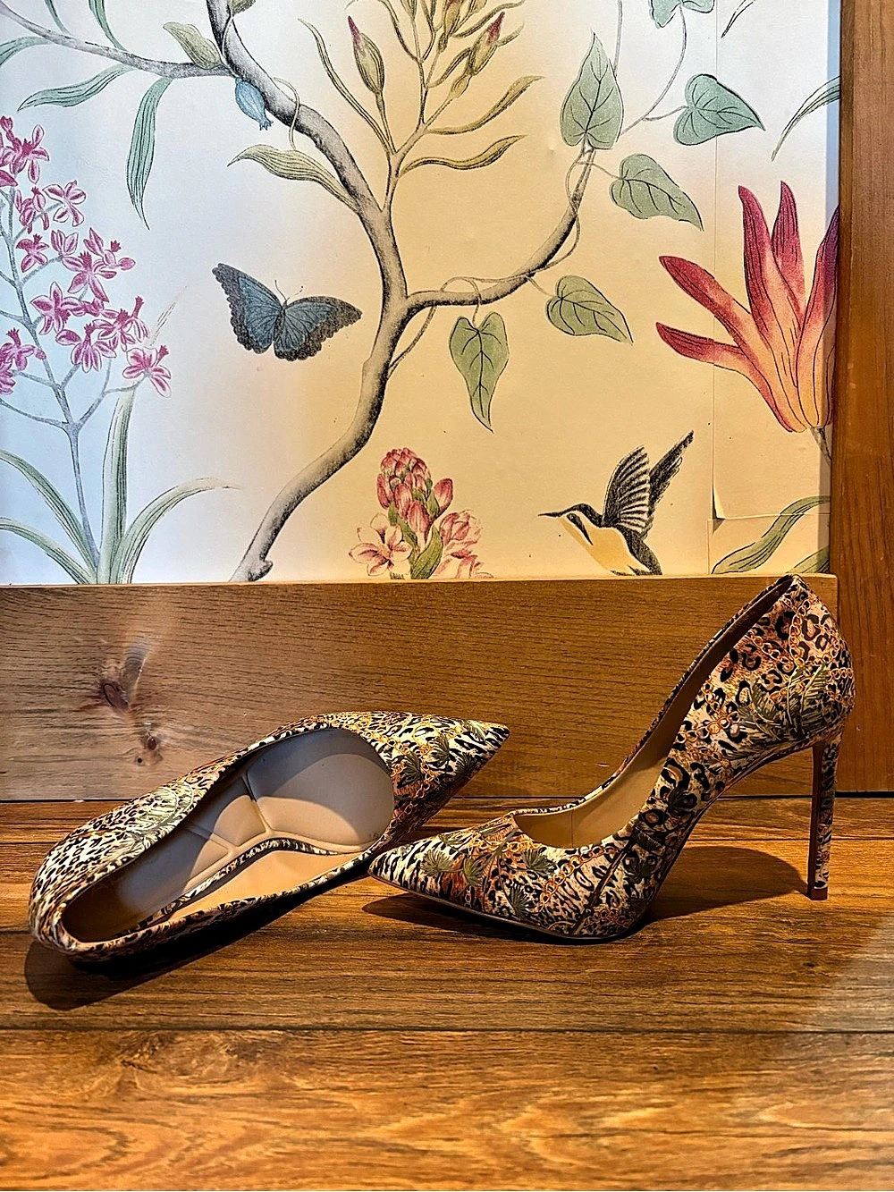 Animal Print Pointed Toe Heels